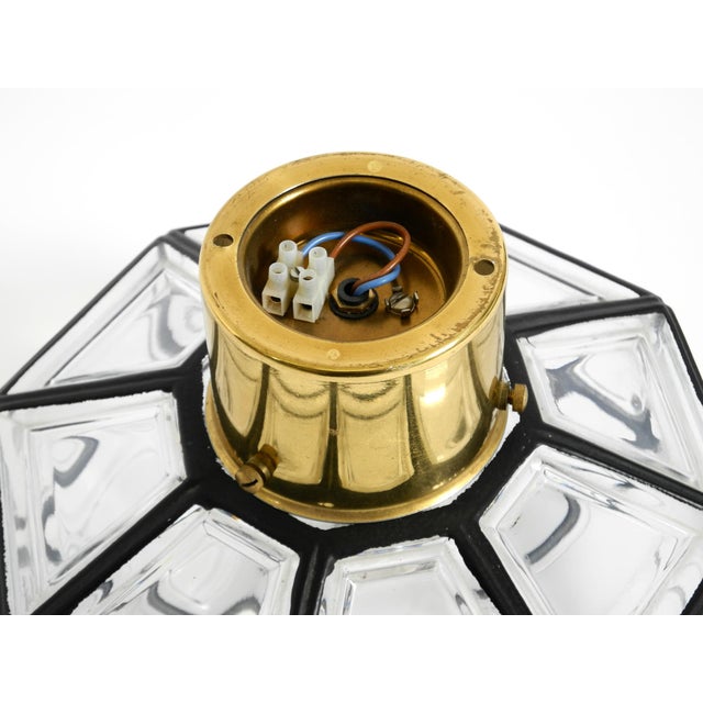 Model 2756 Octagon Ceiling Lamp in Glass from Limburg, 1970s For Sale - Image 16 of 18