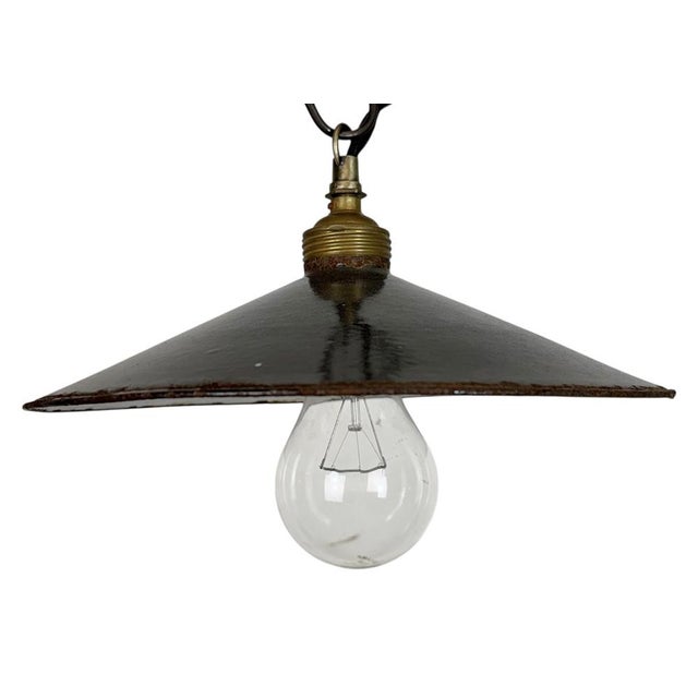 Industrial Black Enamel Light, 1930s For Sale - Image 17 of 17