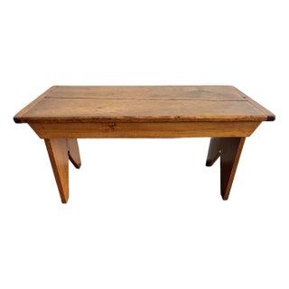 Rustic Antique Wooden Bench For Sale