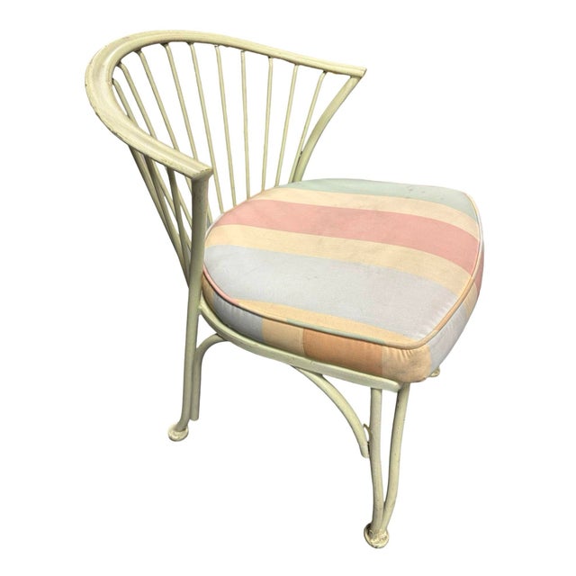 1950's Set of Four Woodard Pinecrest Outdoor Chairs, Attributed For Sale In Los Angeles - Image 6 of 7