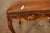 Wood Rococo Style Leather Upholstered Carved Mahogany Window Bench For Sale - Image 7 of 18