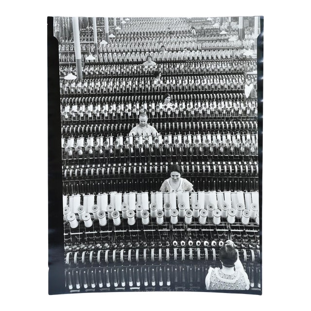 Margaret Bourke-White (American, 1904-1971) Workers at American Woolen Company, Silver Gelatin Print For Sale