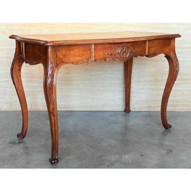 20th Century Wood French Louis XV Style Writing Desk, 1920 For Sale - Image 9 of 18