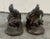 Rustic 1930s Bronze Native Man & Dog Book Ends -Pair For Sale - Image 3 of 9