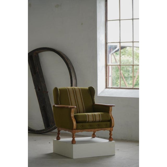 Mid-Century Modern Danish Oak Lounge Chairs by Henning Kjærnulf, 1960s, Set of 2 For Sale - Image 17 of 18