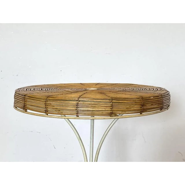 Vintage Rush and Iron Table, 1970s For Sale - Image 4 of 11