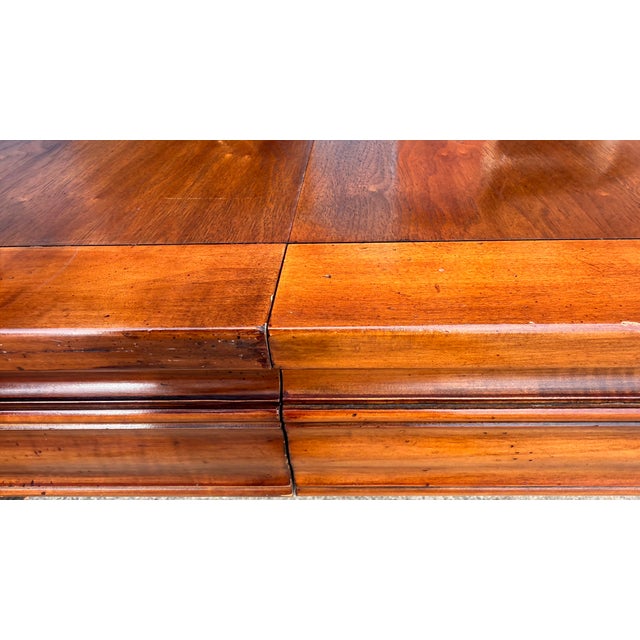 Mid-Century John Widdicomb Walnut Expandable Dining Table With 3 Leaves For Sale - Image 14 of 17