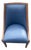 Vintage J. Robert Scott "Roma Series" Blue Upholstered Barrel Back Armchair For Sale