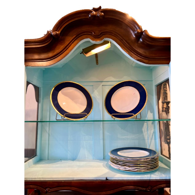 Late 19th Century Late 19th Century Two-Part Queen Anne Style Étagère For Sale - Image 5 of 9