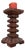 Mid-Century Brutalist Candlestick in Wood, 1950s For Sale