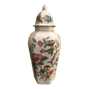 Vintage MCM Aynsley Pembroke Fine English Bone China Ginger Jar
