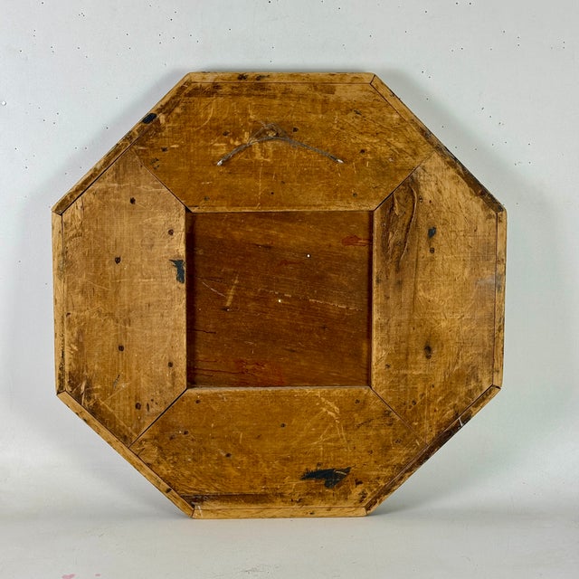 Marvelous Vintage American Folk Art Penny Pitch Wood Game Board With Swirl Design For Sale - Image 12 of 13