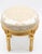 Beautiful Real solid wood real gold leaf footstool width 11”.4 , depth 11”.4 and height 12”.8 inches