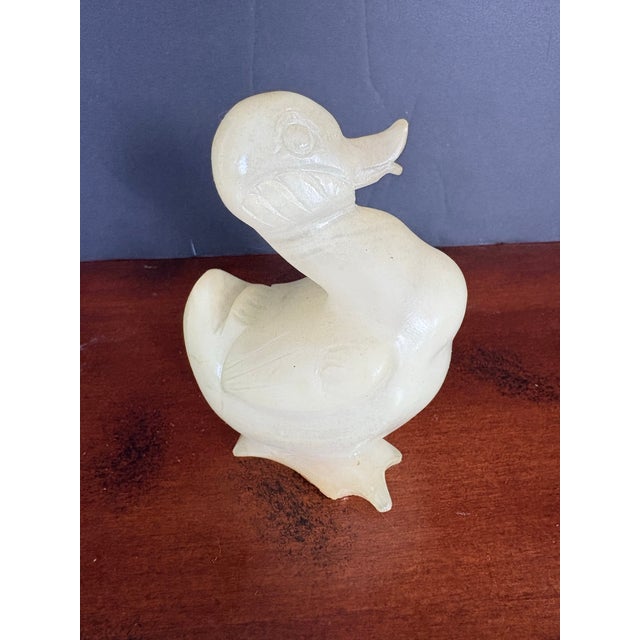 Made in Italy from genuine alabaster stone, this duck measures approximately 4.5” tall with a length of 3”. Measurements...