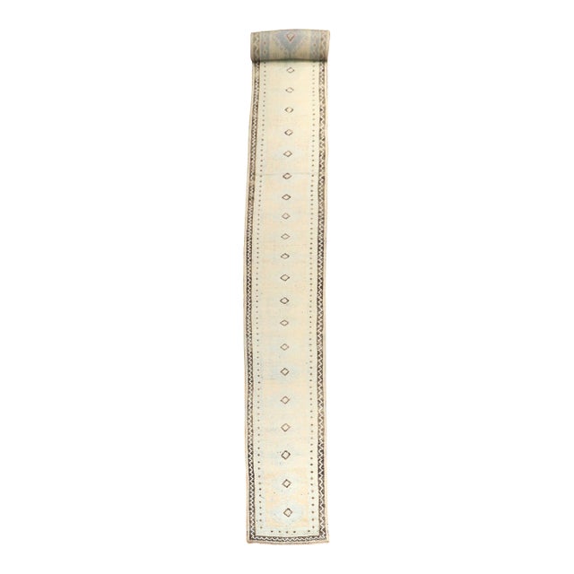 Rare Long Narrow Antique Oushak Runner, 2'3'' X 22'10'' For Sale