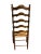 English English Ladder Back Accent Chair With Rush Seat For Sale - Image 3 of 9