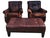 1980s Stunning 3-Piece Seating Set: Paul Robert Patchwork Leather Club Chairs & Pottery Barn Ottoman For Sale - Image 12 of 12