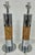 Mid-Century Modern Pair of Modernist Polished Chrome and Cork Table Lamps For Sale - Image 3 of 12
