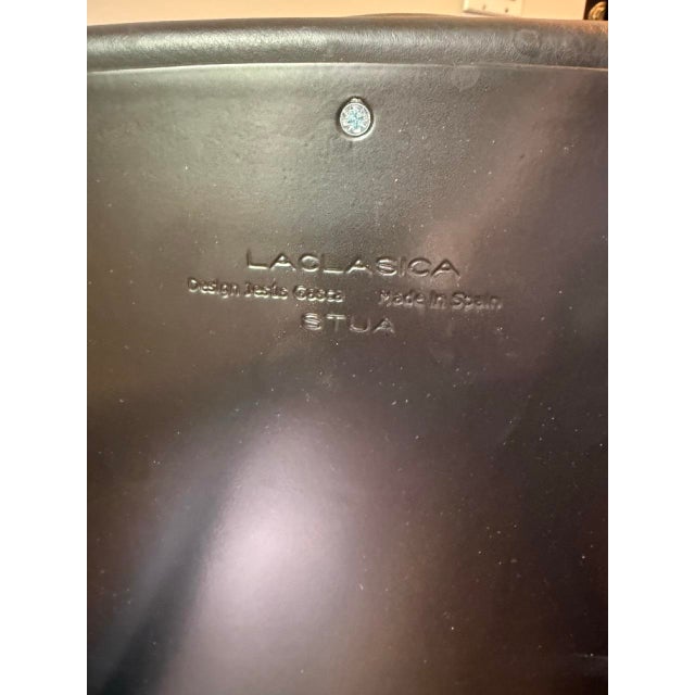 Slate Gray Laclasica Curved Accent Chair For Sale - Image 8 of 8