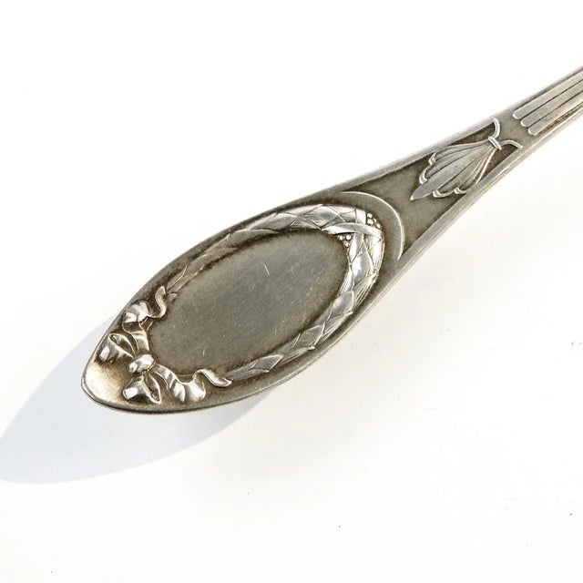 Metal Art Nouveau Cake Spatula from Argentor, 1890s For Sale - Image 7 of 12