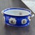 Late 20th Century Sèvres-Style Cobalt Blue & Gold Gilt Porcelain Footbath Centerpiece For Sale - Image 4 of 18