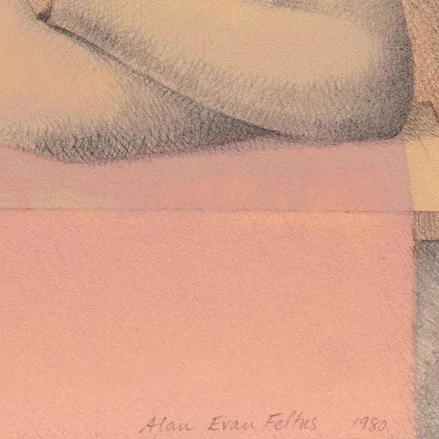 American 'Seated Dancers' by Alan Feltus, 1980, Yale, Cooper Union, Prix De Rome, Tyler School of Art, Assisi For Sale - Image 3 of 12