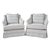 Pair of Custom Ferrick Mason Swivel Club Chairs For Sale - Image 11 of 11
