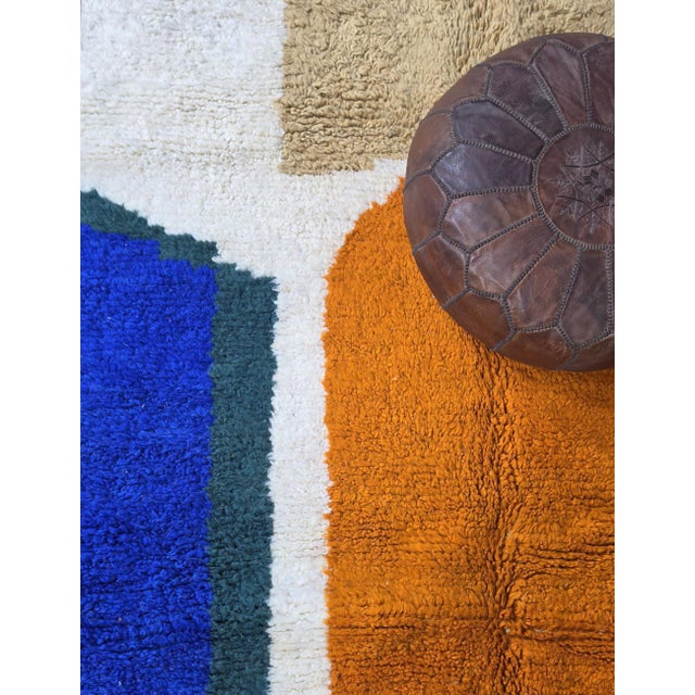 Textile Color Block Moroccan Rug - 10.9 X 8.3 Ft For Sale - Image 7 of 8