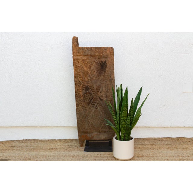 Brown 19th Century Cowrie Motif African Door For Sale - Image 8 of 8