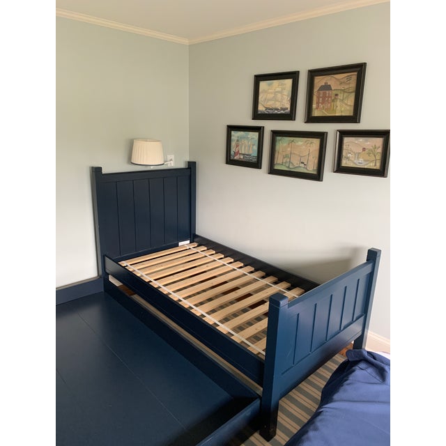 Pottery Barn Camp Twin Bed and Trundle Chairish