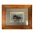 Vintage Photo of Tractor in Antique Frame For Sale