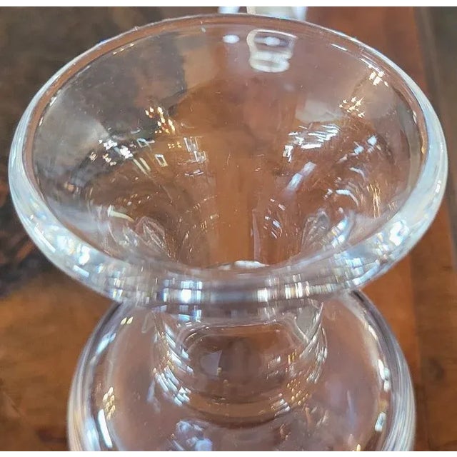 PRESENTING A LOVELY Mid Century Steuben 8.5 inch Palace Vase. Made by the renowned and highly desirable ‘Steuben’ Glass...