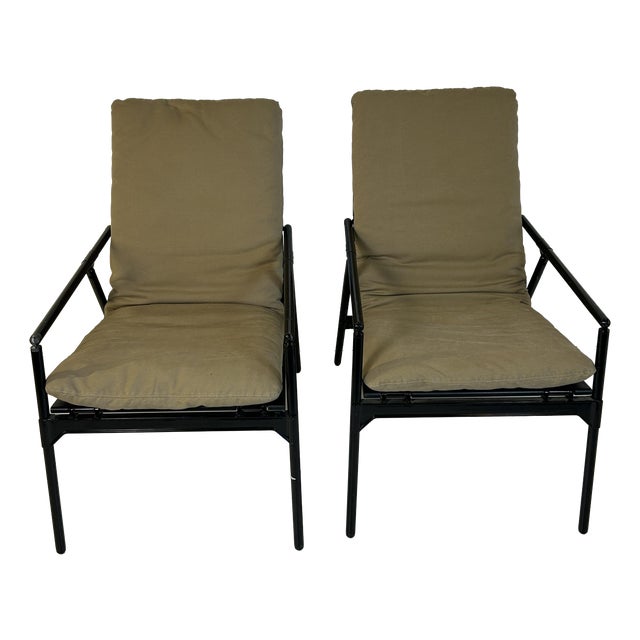 Nena Armchairs by Richard Sapper for B&B Italia / C&B Italia, 1980s, Set of 2 For Sale
