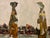Contemporary Andrea Stella "Terrace on the Lake" Gold Leaf Oil Mixed Media Painting, Lakeside Scene, Italian Contemporary Art, 2010 For Sale - Image 3 of 11