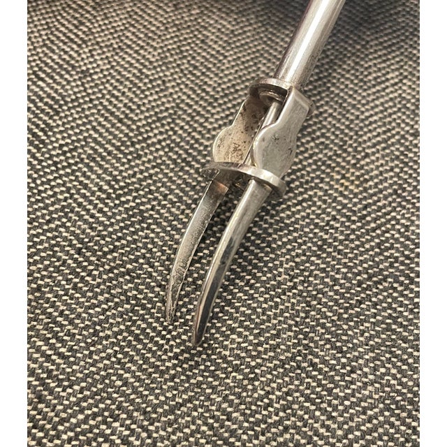 1960s Silverplate Mechanical Olive Pick For Sale - Image 6 of 6
