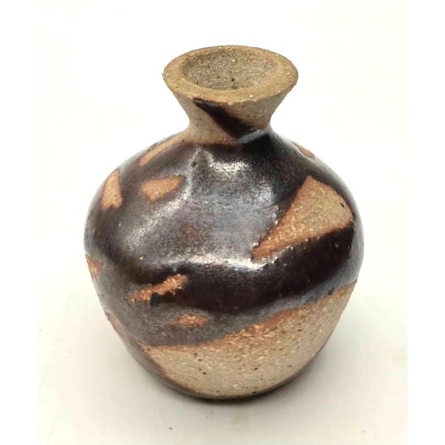 Late 20th Century Vintage Studio Pottery Stoneware Bud Vases, Lot of 3 For Sale - Image 5 of 15