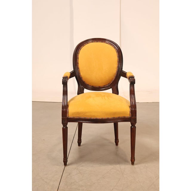Century Furniture French Louis XVI Style Set of Ten Oval Back Dining Chairs For Sale - Image 17 of 18