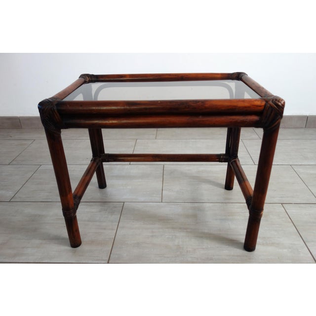 Vintage Rattan Nesting Tables, 1960s, Set of 3 For Sale - Image 6 of 17