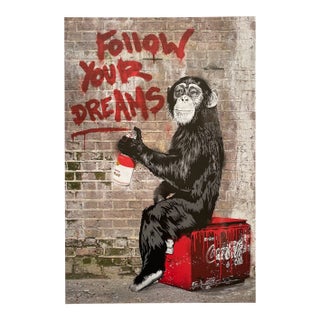 Mr. Brainwash " Follow Your Dreams " Lithograph Print Pop Art Poster For Sale