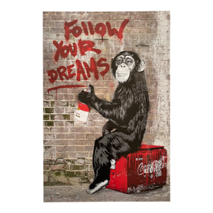 Mr. Brainwash " Follow Your Dreams " Lithograph Print Pop Art Poster