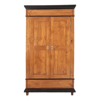 19th Century German Cherrywood Wardrobe For Sale