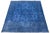 10x13 Vintage Overdyed Persian Wool Rug - Electric Blue Medallion Hand-Knotted For Sale - Image 9 of 10