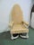 Beige William & Mary English Style High Back Lounge Chair For Sale - Image 8 of 8