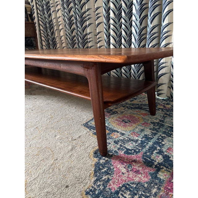 Mid Century Teak Coffee Table For Sale - Image 4 of 7