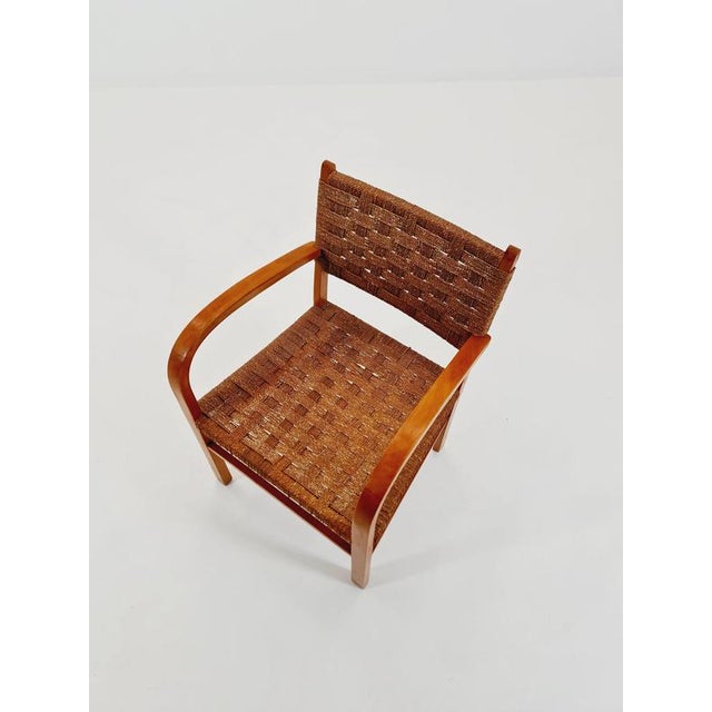 Vintage Bauhaus Papercord Armchair by Ehrich Dieckmann, 1930s For Sale - Image 17 of 18