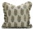 Fabdivine Handcrafted Block Print Frill Cushion Cover Gray 16x16 Inch Thick Linen- Hajara For Sale