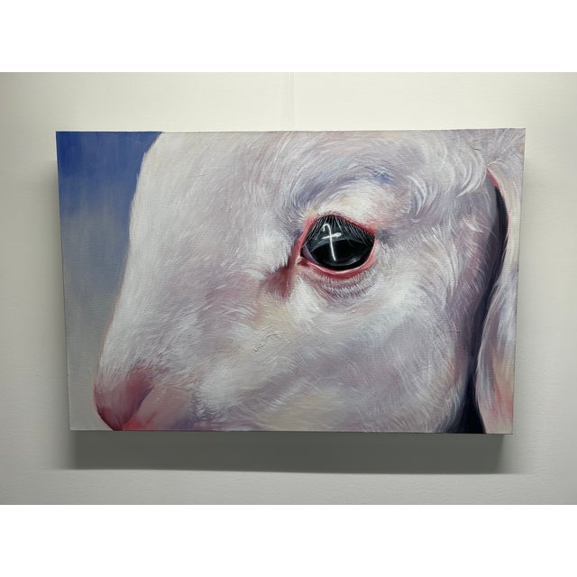 Realism Comfort Me, Acrylic on Canvas, Felix Abcede (2024) For Sale - Image 3 of 5