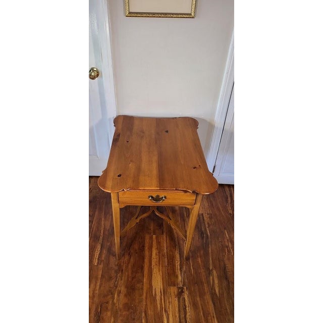 Vintage Maple Side Table With Drawer Chairish