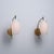 Gold Italian Brass and Opaline Glass Wall Sconces with Arched Arms, 1950s, Set of 2 For Sale - Image 8 of 9