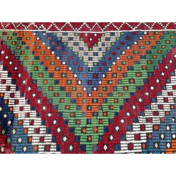 Vintage Handwoven Turkish Kilim Rug X For Sale In Raleigh - Image 6 of 6